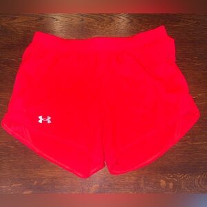 Never worn women’s red under armour shorts!!